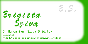 brigitta sziva business card